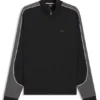 Reißverschlussjacke mit Kontrastdetails aus einer Baumwollmischung