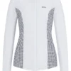 Reitbluse mit Hahnentritt-Einsätzen