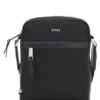 Reporter-Tasche mit Lederbesatz