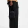 Reporter-Tasche mit Lederbesatz