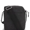 Reporter-Tasche mit Lederbesatz