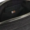 Reporter-Tasche mit Lederbesatz