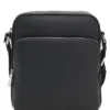 Reportertasche aus naturgenarbtem italienischem Leder