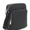 Reportertasche aus naturgenarbtem italienischem Leder