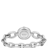 Ring-Armbanduhr aus silberfarbenem Stahl