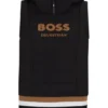 Ärmelloser Hoodie im Reiter-Stil mit gesticktem Logo