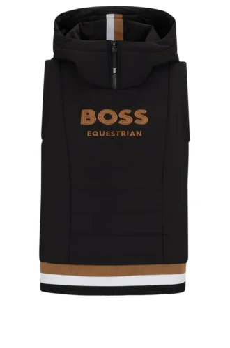 Ärmelloser Hoodie im Reiter-Stil mit gesticktem Logo