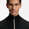 Ärmelloser Pullover aus Baumwollmischung mit Reißverschluss am Hals