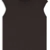Ärmelloser Rollkragen-Pullover aus Merinowolle