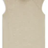 Ärmelloser Rollkragen-Pullover aus Merinowolle