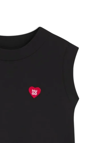 Ärmelloses Baumwollkleid für Kinder mit Skaterrock