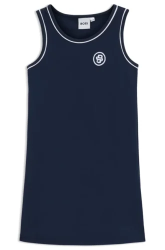 Ärmelloses Kleid für Kinder mit Double-B-Monogramm