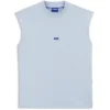 Ärmelloses T-Shirt aus Baumwolljersey mit Logo-Detail