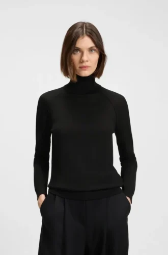 Rollkragen-Pullover aus Merinowolle
