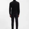 Rollkragen-Pullover aus Merinowolle in schmaler Passform