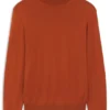 Rollkragen-Pullover aus Merinowolle in schmaler Passform
