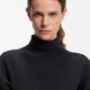Rollkragen-Pullover-Kleid aus Schurwolle
