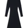 Rollkragen-Pullover-Kleid aus Schurwolle