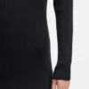 Rollkragen-Pullover-Kleid aus Schurwolle