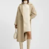 Rollkragen-Pullover-Kleid aus Schurwolle und Kaschmir