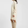 Rollkragen-Pullover-Kleid aus Schurwolle und Kaschmir