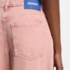 Rosa, locker sitzende Jeans aus festem Denim Rosa, locker sitzende Jeans aus festem Denim