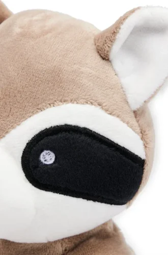 Roter Panda aus Kunstfell mit Markenlogo für Babys