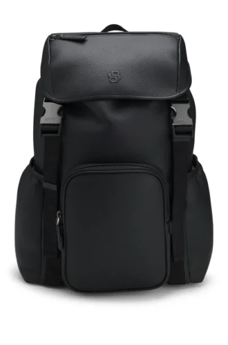 Rucksack aus italienischem Leder mit Double-B-Monogramm