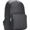 Rucksack aus italienischem Leder mit geprägtem Logo