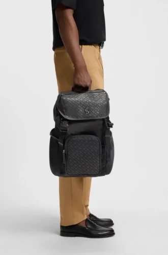 Rucksack aus Twill mit Double-B-Monogramm