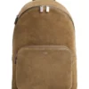 Rucksack aus Wildleder mit Monogramm-Prägung