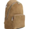 Rucksack aus Wildleder mit Monogramm-Prägung