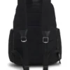 Rucksack mit mehreren Fächern und Lederbesatz