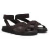 Sandalen aus Wildleder mit Double-B-Monogramm