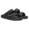 Sandalen mit Monogramm und Klettverschluss