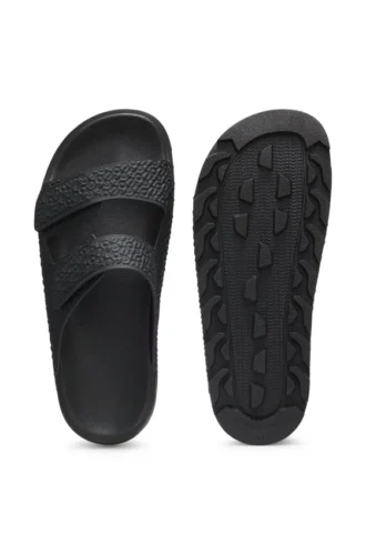Sandalen mit Monogramm und Klettverschluss