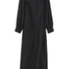 Satin-Maxikleid mit Wasserfall-Rücken