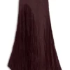Satinrock mit Crinkle-Struktur und asymmetrischem Saum
