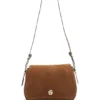 Satteltasche aus Wildleder mit Double-B-Monogramm