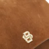 Satteltasche aus Wildleder mit Double-B-Monogramm