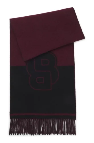 Schal aus Wollmischung mit Double-B-Monogramm