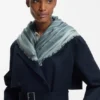 Schal mit Logo-Print aus Voile
