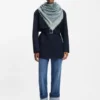 Schal mit Logo-Print aus Voile