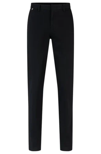 Schmal geschnittene Chinos aus Stretch-Baumwollgabardine