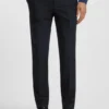 Schmal geschnittene Hose aus Baumwollmisch-Twill