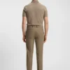 Schmal geschnittene Hose aus Baumwollmisch-Twill