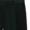 Schmal geschnittene Hose aus Baumwollsamt
