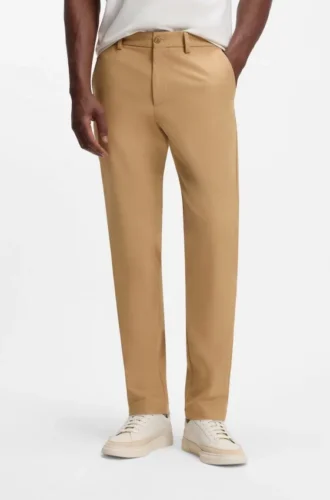 Schmal geschnittene Hose aus einer Stretch-Baumwollmischung