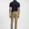 Schmal geschnittene Hose aus einer Stretch-Baumwollmischung
