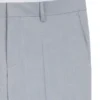 Schmal geschnittene Hose aus gemustertem Stretch-Chiffon